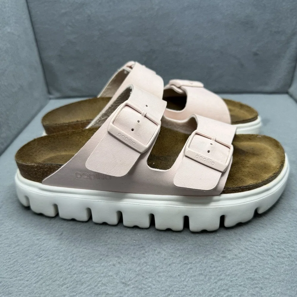 Papillio Birkenstock Arizona Chunky Platform Sandals Pink EU 37 Narrow Women's 6